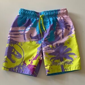 EUC Jurassic Park swim trunks 5T